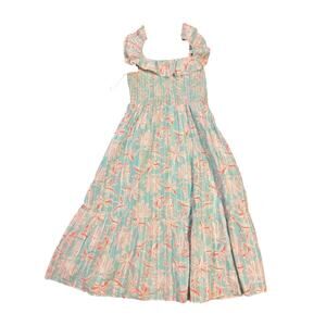 Vineyard Vines Cay floral smocked midi dress medium